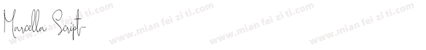 Marcella Script字体转换